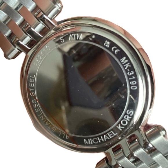 NWT Michael Kors Stainless Steel Crystal Watch MK3190 main image 8